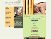 Tablet Screenshot of livetogivemassage.com